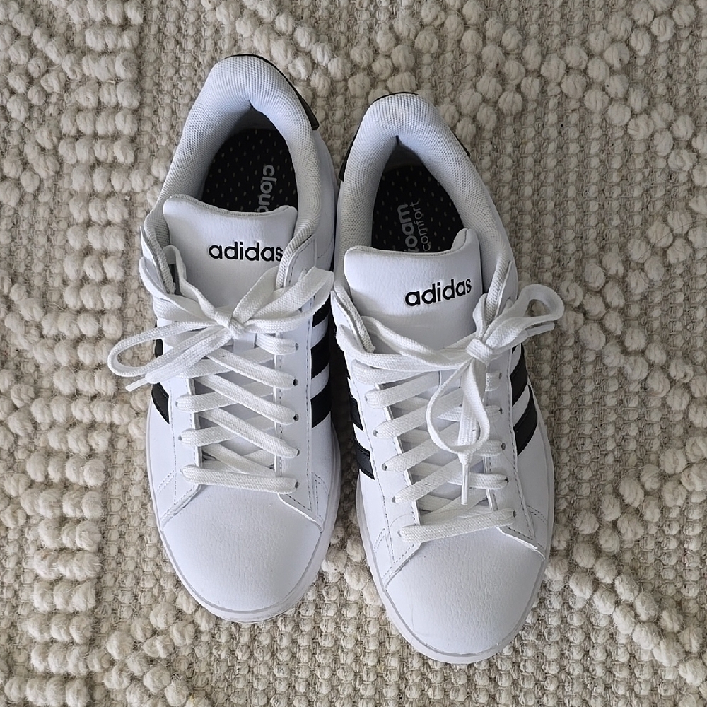 Adidas White and Black Sneakers